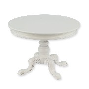 round kitchen table white miniature 1:12