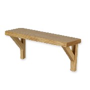 shelf natural oal miniature 1:12