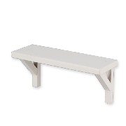 shelf white miniature 1:12
