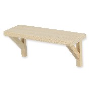 shelf barewood miniature 1:12