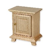 bedside table 1 doornatural oak miniature furniture 1:12