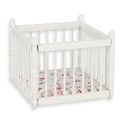 white play pen miniature furniture 1:12