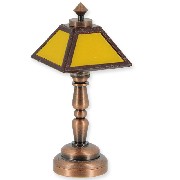 led table light copper orange miniature 1:12