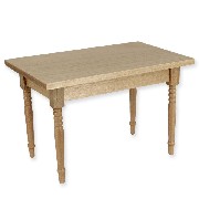 kitchen table natural oak miniature 1:12