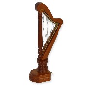 harp cherrywood miniature 1:12