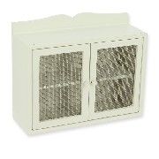 hanging cabinet white miniature 1:12