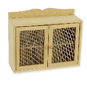 hanging cabinet barewood miniature 1:12