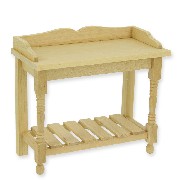 preparation table barewood miniature 1:12