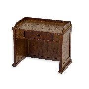 teacher s desk walnut miniature 1:12