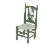 chair green miniature 1:12