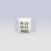 medicine wall cabinet white miniature 1:12