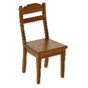 chair walnut miniature 1:12