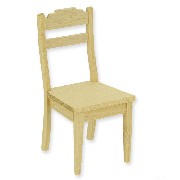 chair barewood miniature 1:12