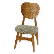 modern chair teak miniature 1:12