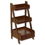 wooden rack walnut miniature 1:12
