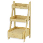 wooden rack barewood miniature 1:12