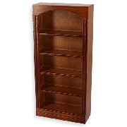 single bookcase walnut miniature furniture 1:12