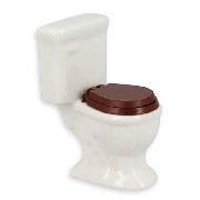 toilets white miniature furniture 1:12