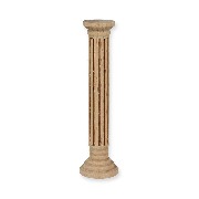 ionic pedestal bare wood miniature 1:12