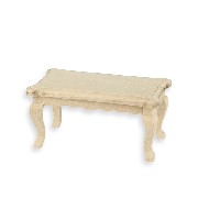 coffee tablebare wood miniature furniture 1:12