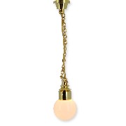 12v hanging lamp clip brass globe miniature 1:12