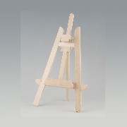easel bare wood miniature 1:12