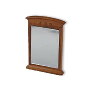 arched mirror walnut miniature 1:12