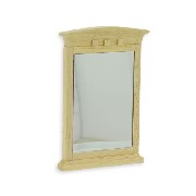 arched mirror bare wood miniature 1:12