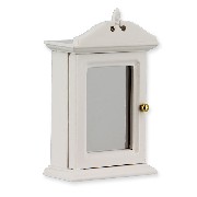 wall cabinet white miniature 1:12