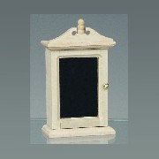 wall cabinet bare wood miniature 1:12