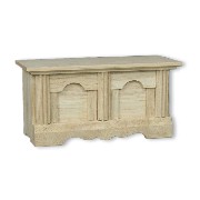 chest bare wood miniature 1:12