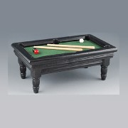 billard brown walnut miniature 1:12