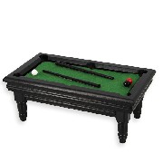 billard brown walnut miniature furniture 1:12