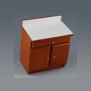 kitchen element, walnut miniature 1:12
