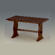 farmers table walnut miniature 1:12