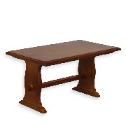 farmers table walnut miniature furniture 1:12