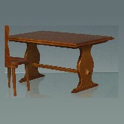 farmers table cherrywood miniature 1:12