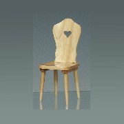 farmer chair natural oak miniature 1:12