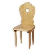 farmer chair natural oak miniature furniture 1:12
