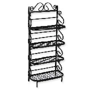 metal kitchen shelf black miniature 1:12
