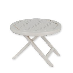 garden table white miniature 1:12, Furniture