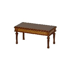 low table louis xvi walnut miniature 1:12, Furniture