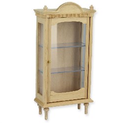 display cabinet louis xvi bare wood miniature 1:12, Furniture