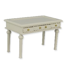 louis xvi desk ivory miniature 1:12, Furniture