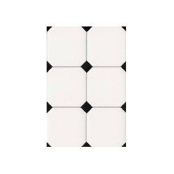 black rhombus wall tile miniature 1:12