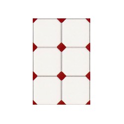 maroon rhombus wall tile miniature 1:12, Wall