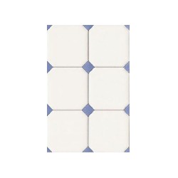 blue rhombus wall tiles miniature 1:12, Wall
