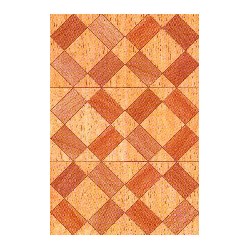 parquet cardboard miniature 1:12, Floor