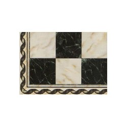 white and black marble miniature 1:12