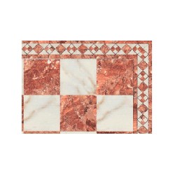 red and white marble miniature 1:12